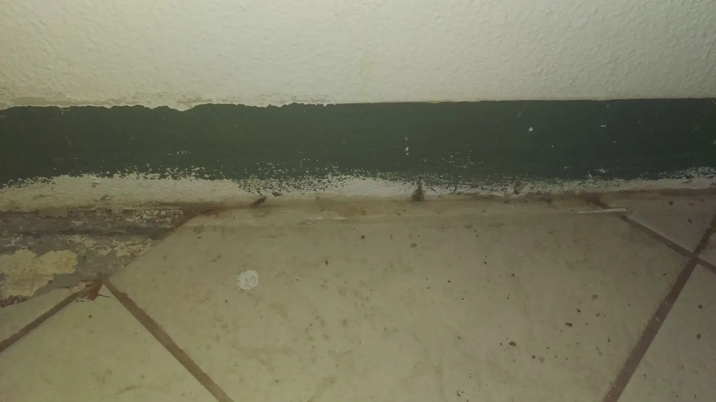Baseboard prep detail