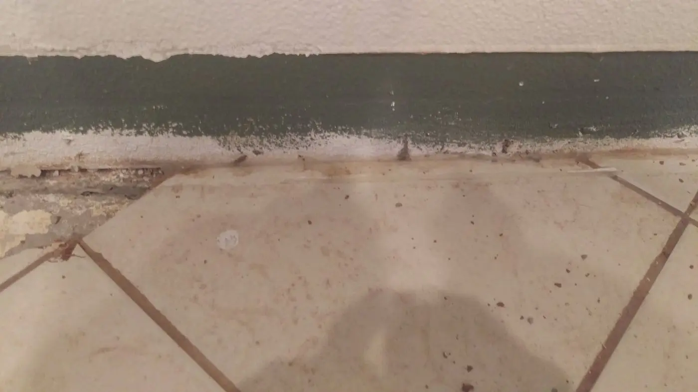 Baseboard prep detail