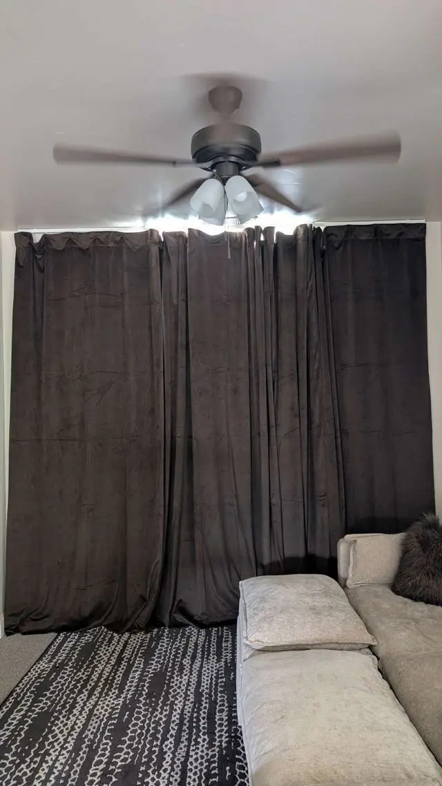 Custom curtain track installation