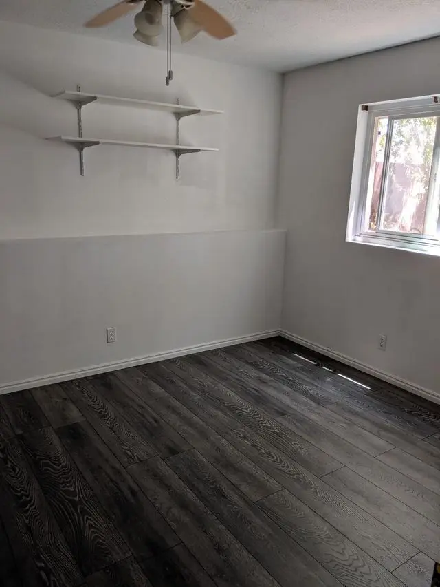 Flooring and baseboard installation