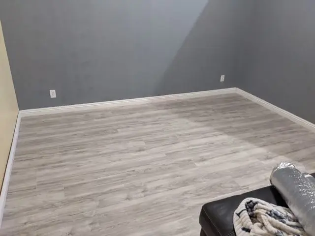 Finished flooring installation
