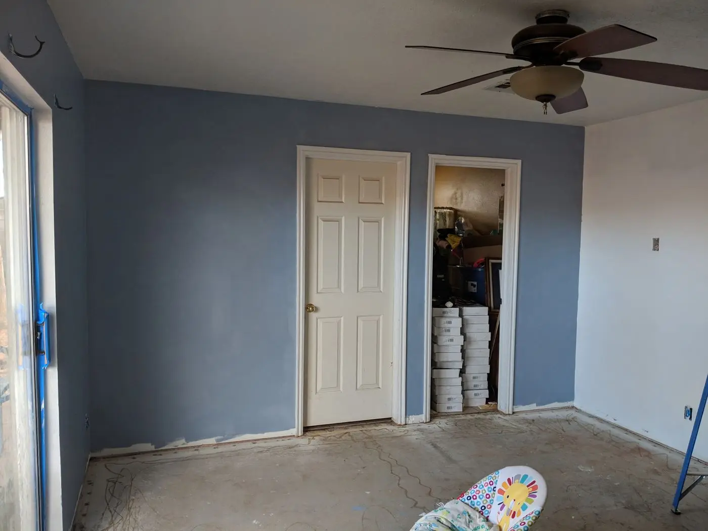 Room paint prep before flooring