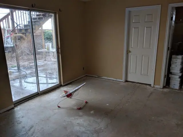 Before: subfloor prep