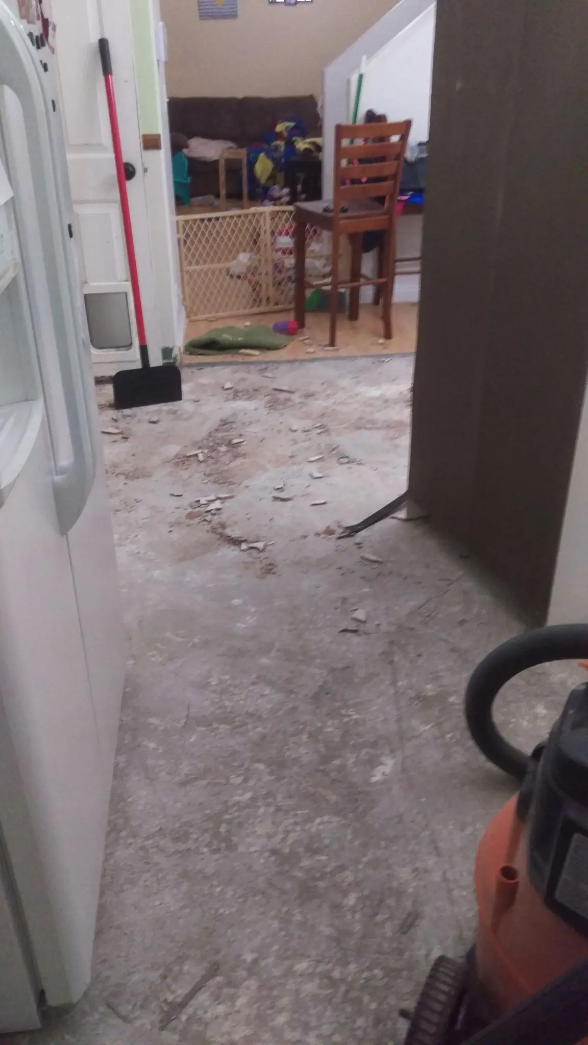 Tile demo, hallway view