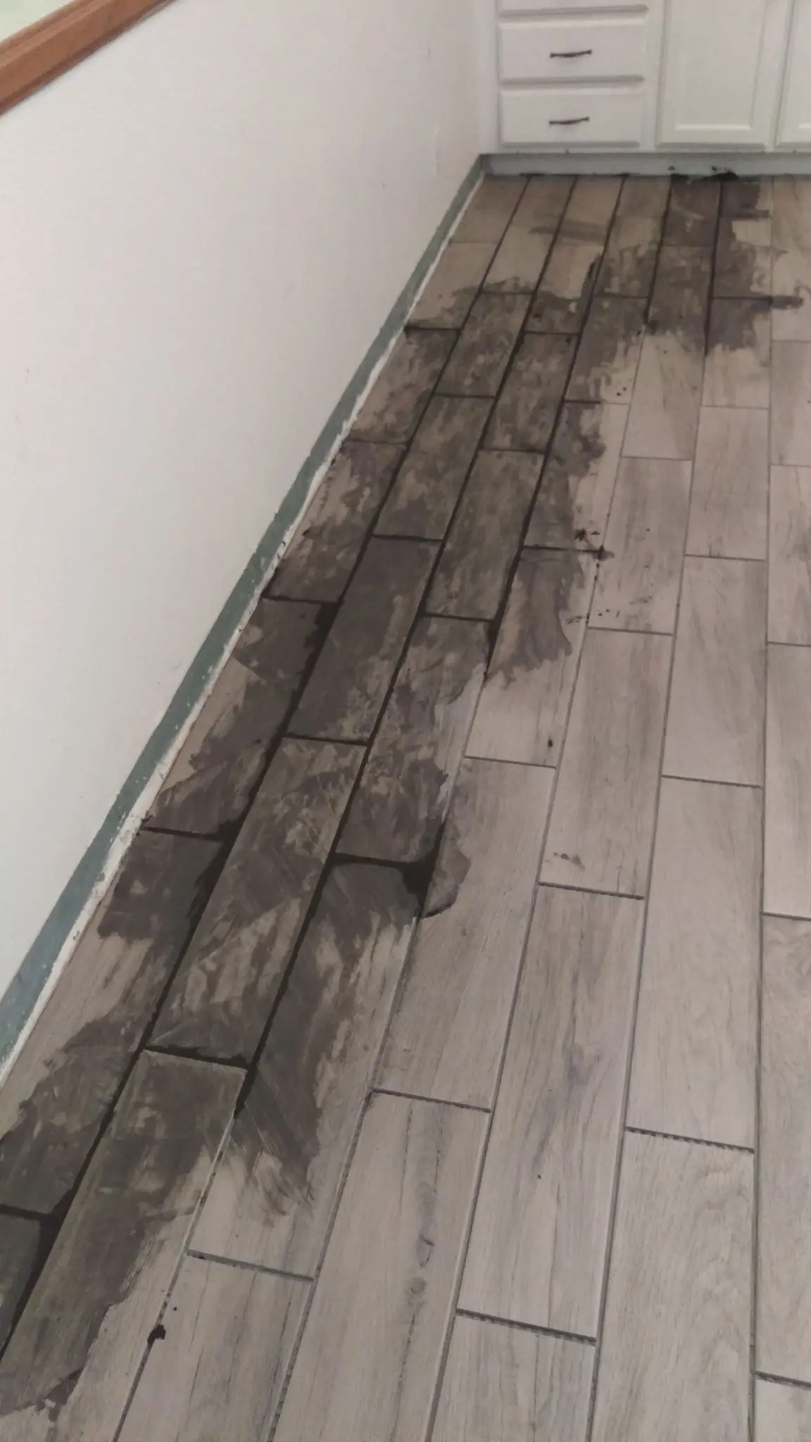 Grout haze cleanup