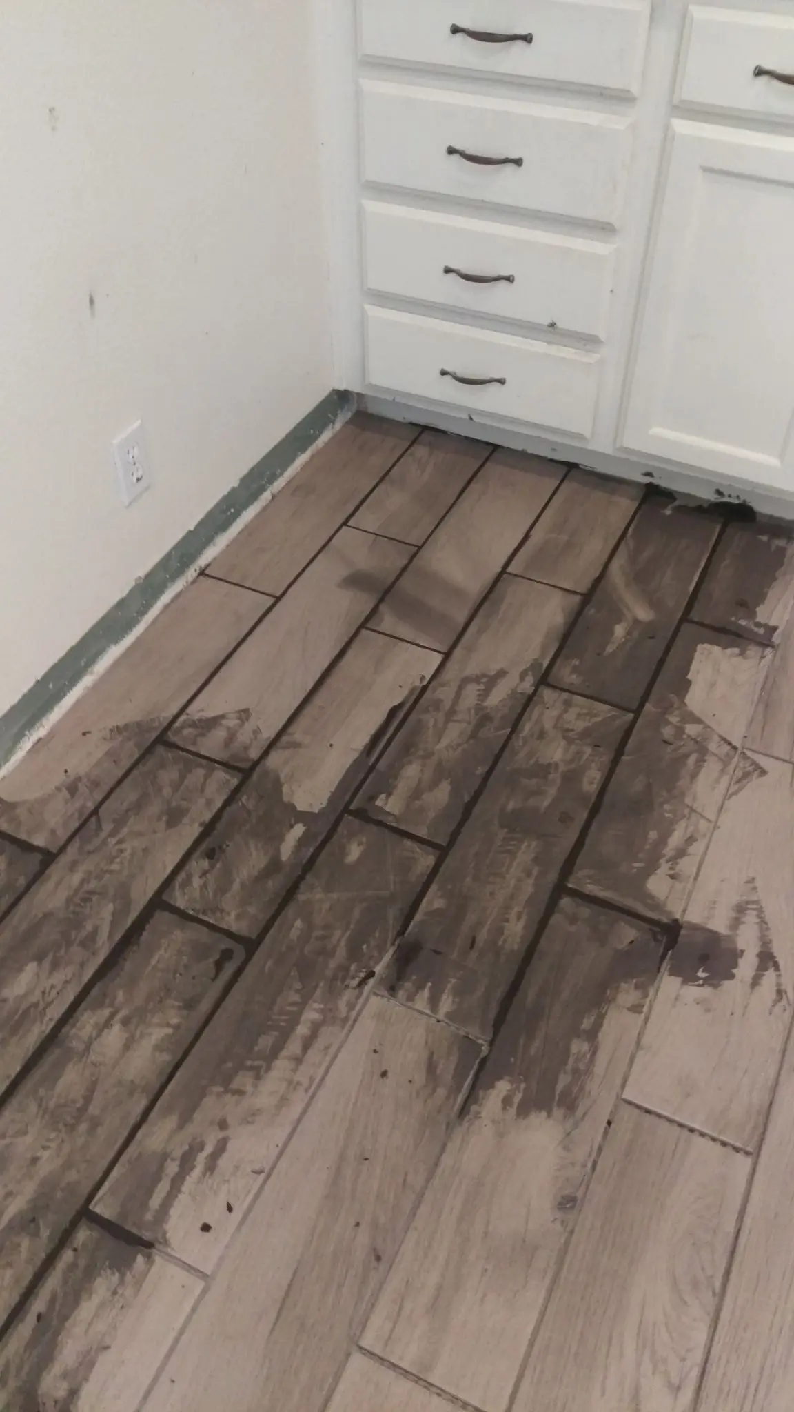 Grout haze cleanup