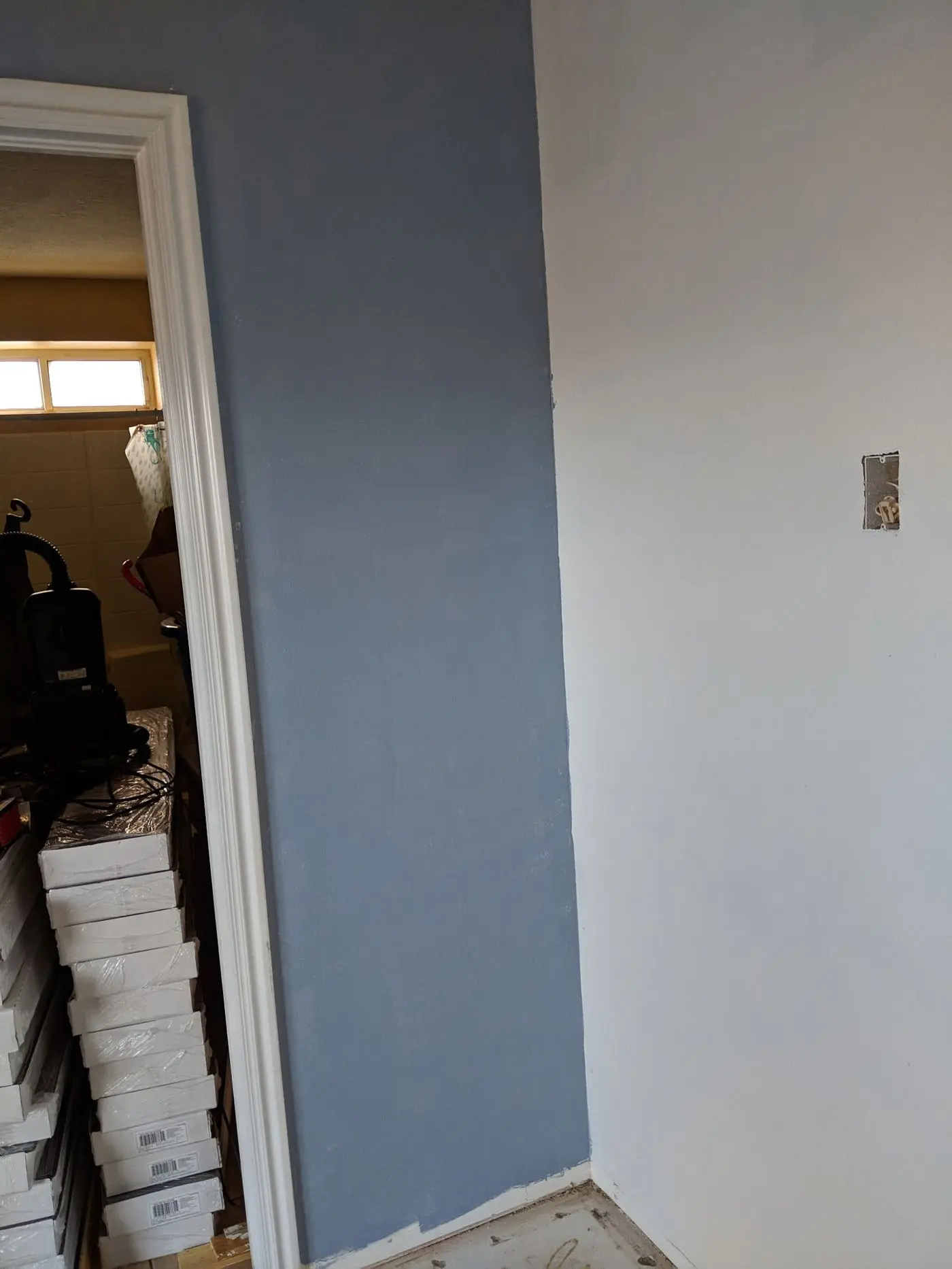 Accent wall paint prep